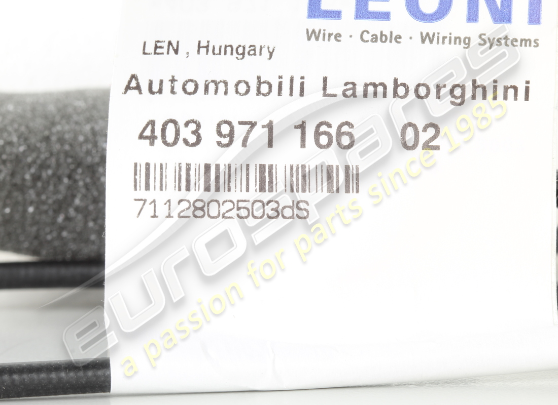 NUOVO CABLAGGIO ADATTATORE LAMBORGHINI. NUMERO PARTE 403971166 (2) nuovo cablaggio adattatore lamborghini. numero parte 403971166 (2)