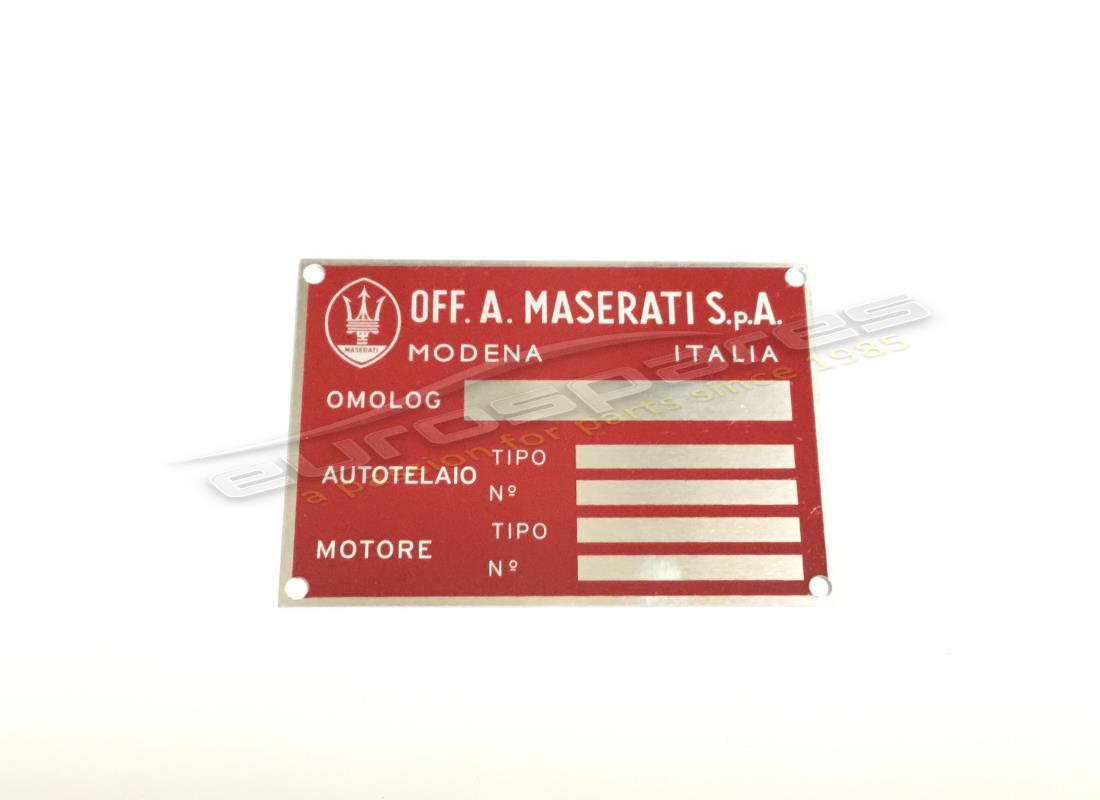 nuova piastra telaio maserati. numero parte mpl002 (1)