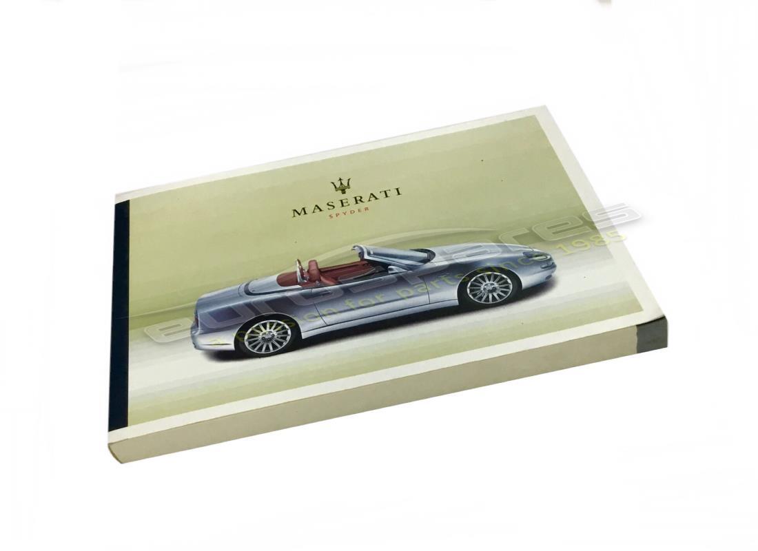 nuovo maserati manuale del proprietario m138 sypder en. numero parte 920000514 (1)