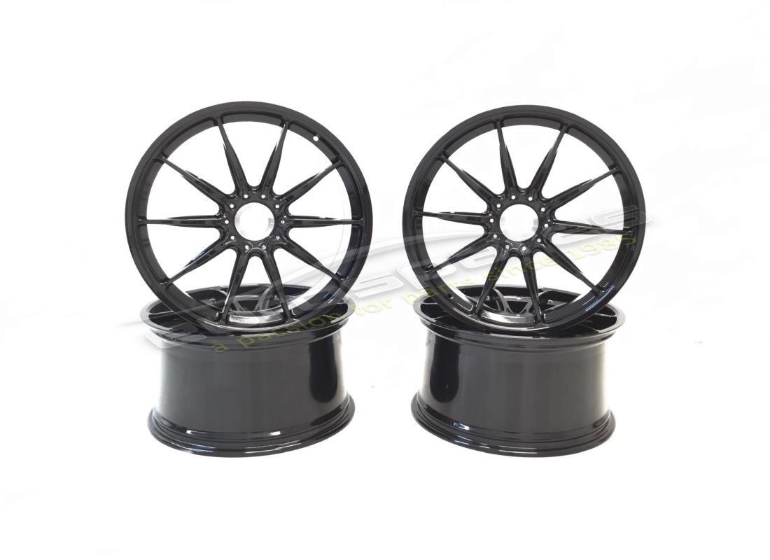 nuovo lamborghini set di serratura centrale huracan ruote (bastet nero lucido). numero parte 4t0099304a (1)