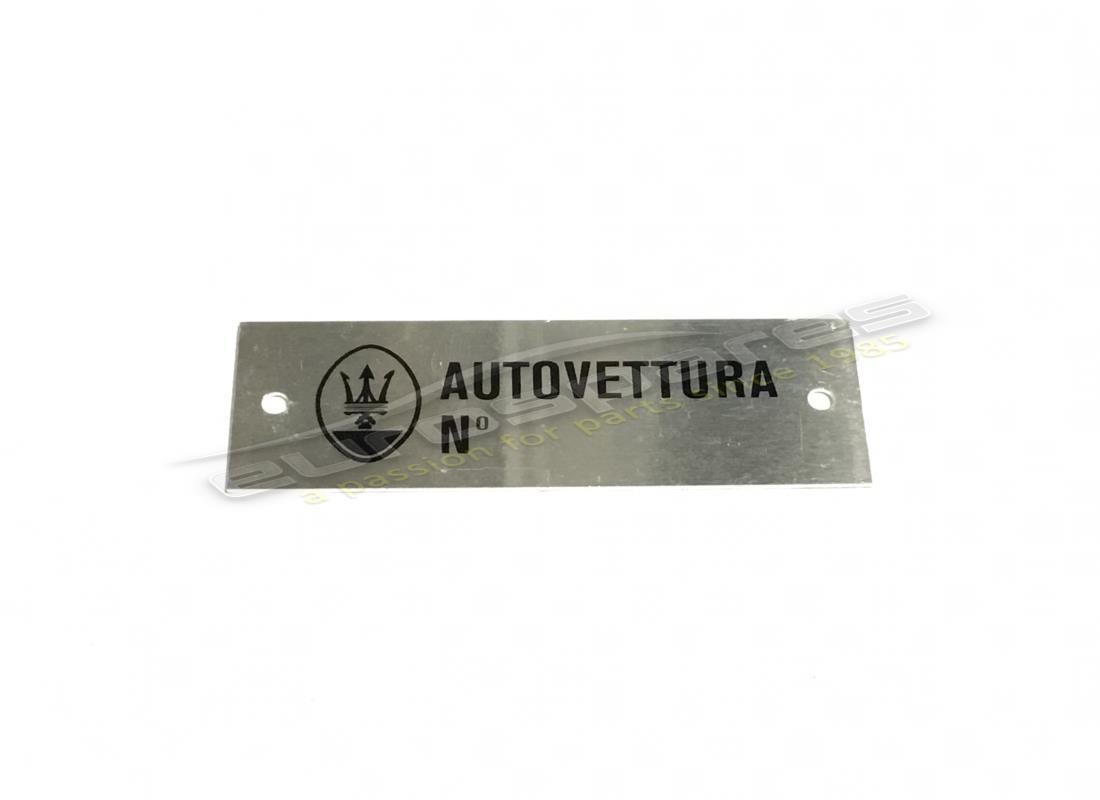 nuova maserati piastra autovettura. numero parte mpl003 (1)