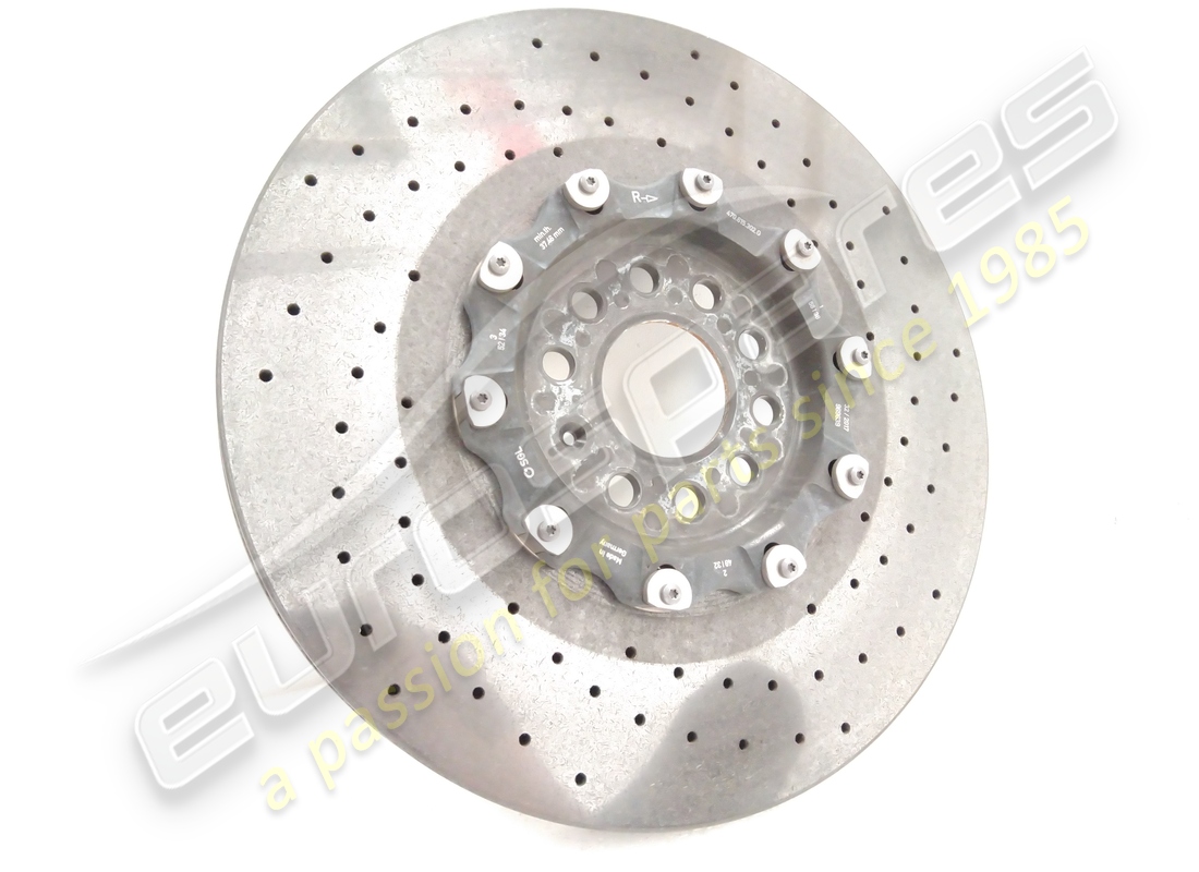 disco freno anteriore destro in ceramica usato lamborghini (ventilato). numero parte 470615302g (2)