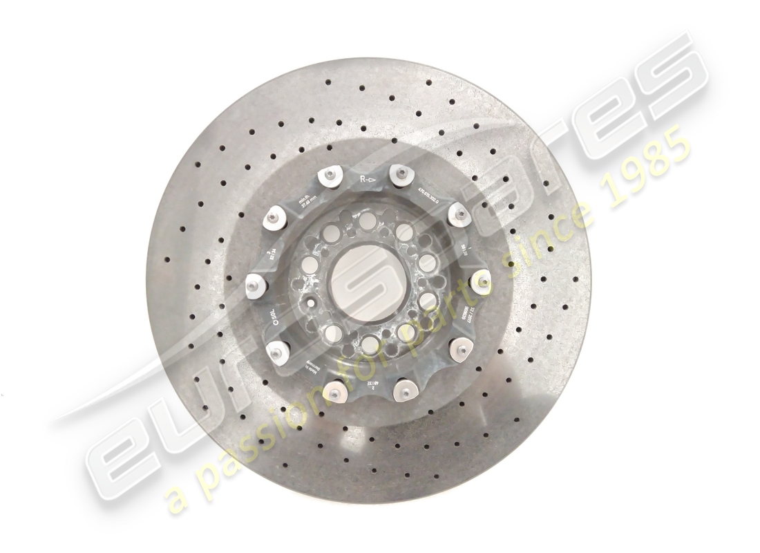 DISCO FRENO ANTERIORE DESTRO IN CERAMICA USATO Lamborghini (VENTILATO). NUMERO PARTE 470615302G (1)