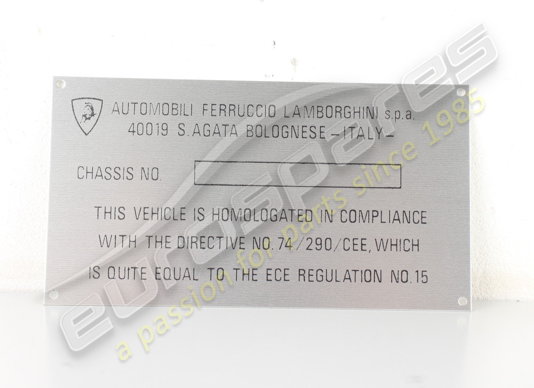 nuova piastra telaio lamborghini. numero parte lpl002 (1)