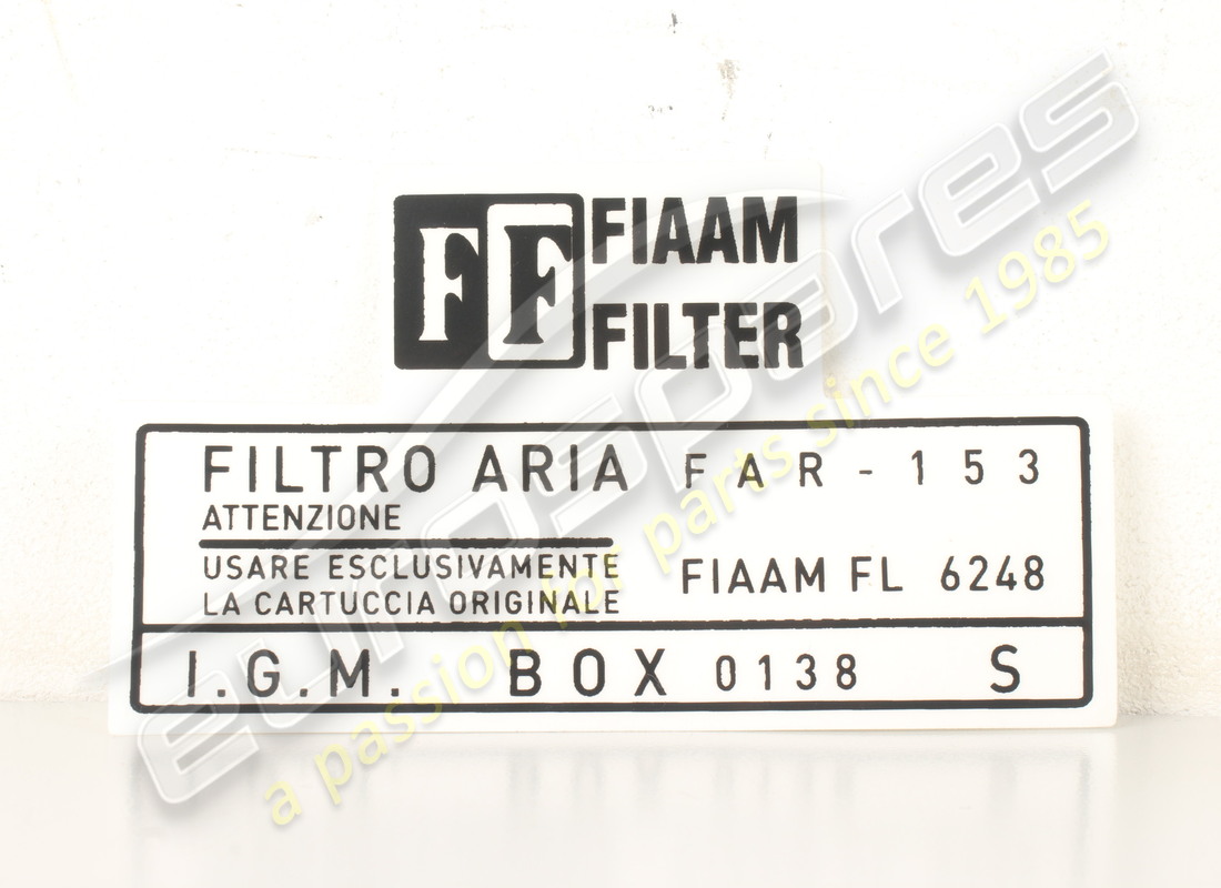 nuovo lamborghini adesivo per scatola filtro aria fiaam (sinistro). numero parte lst003s (1)