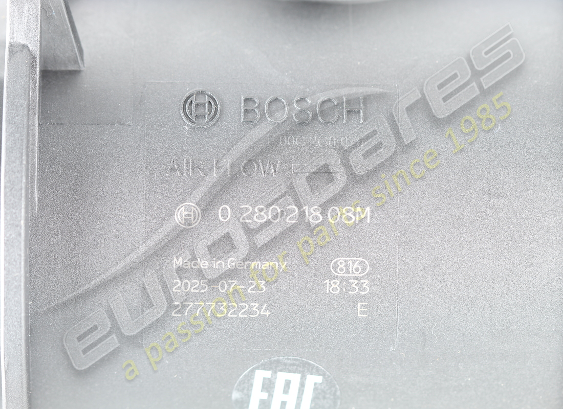 NUOVO BOSCH MISURATORE DEL FLUSSO D'ARIA. NUMERO PARTE 171707 (6) nuovo bosch misuratore del flusso d'aria. numero parte 171707 (6)