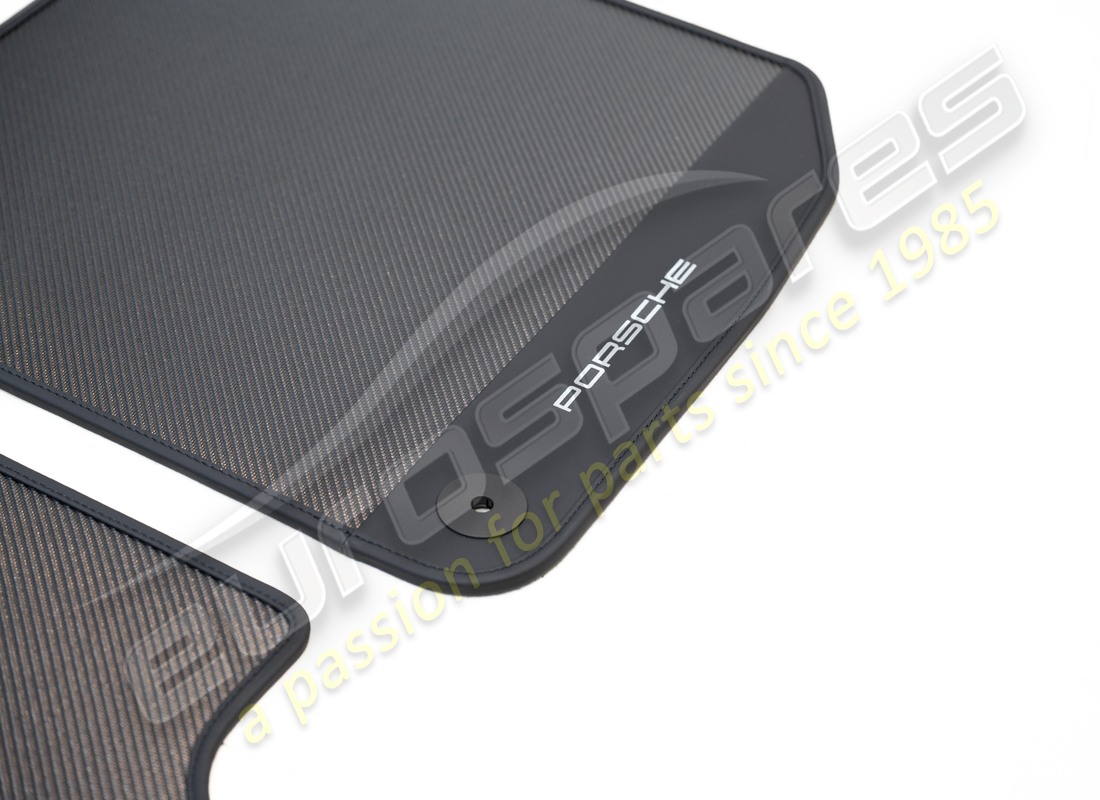NUOVO PORSCHE CARBONIO TAPPETINI CON BORDO IN PELLE. NUMERO PARTE 9Y0044844 (3) nuovo porsche carbonio tappetini con bordo in pelle. numero parte 9y0044844 (3)