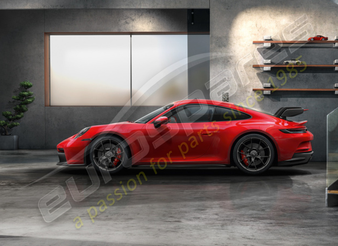 nuovo porsche 20/21-inch gt3 set di ruote e pneumatici invernali verniciato in nero (satinato-lucido). numero parte 992044601ca (2)
