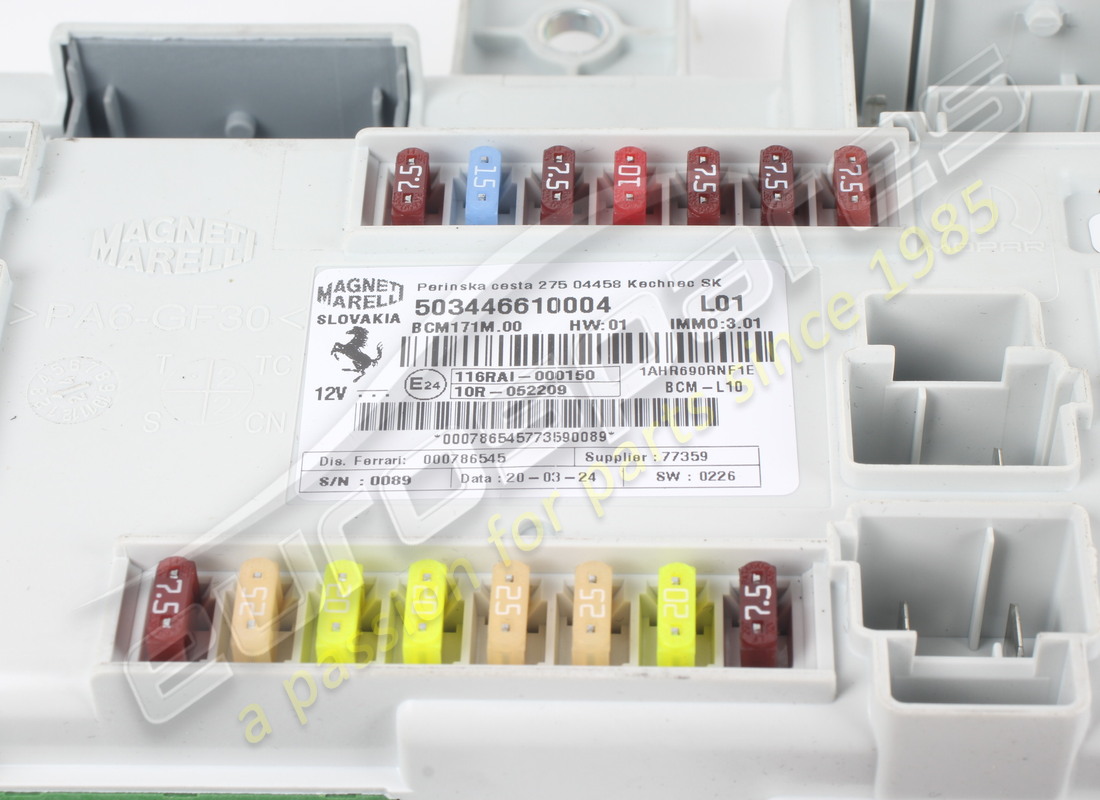 body computer usato ferrari (autorizzazione asm). numero parte 786545 (5)