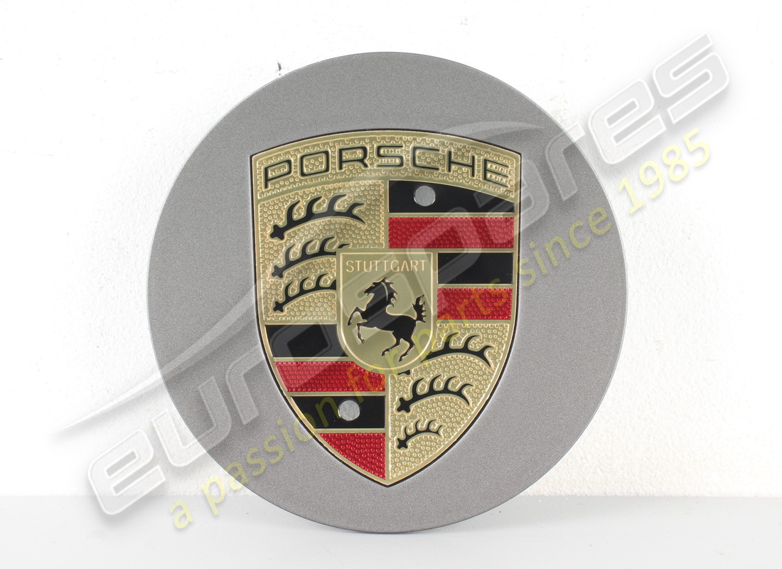 nuovo porsche coppia ruota concava - porsche crest multicolore platino satinato-opaco. numero parte 7l5601151ob5 (1)