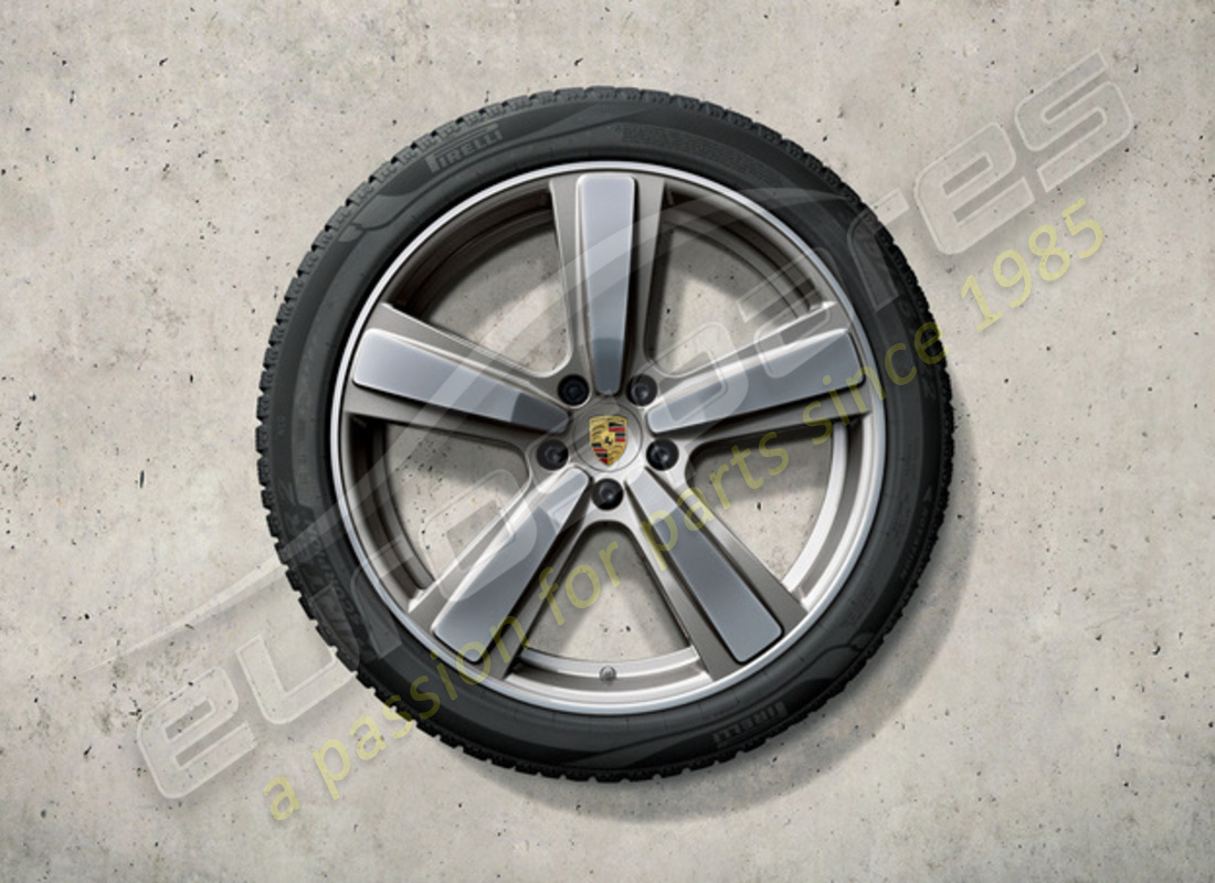 nuovo set di ruote e pneumatici invernali sportivi dal design esclusivo da porsche 22 pollici. numero parte 9y0044603q (1)