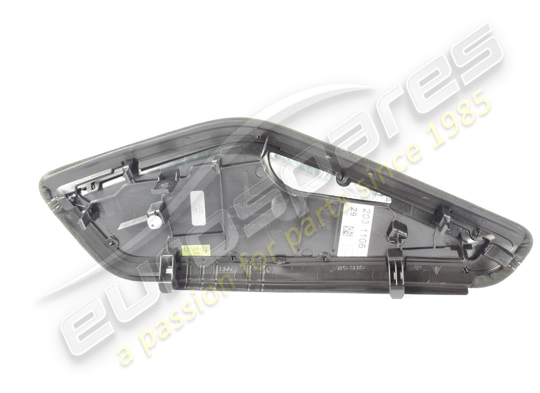 usato porsche rifinitura pannello laterale nero/argento. numero parte 992863303fqa0 (2)
