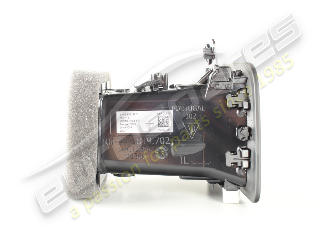 NUOVO PORSCHE PRESA D'ARIA DESTRA NERA. NUMERO PARTE 992819702B5Q0 (3) nuovo porsche presa d'aria destra nera. numero parte 992819702b5q0 (3)