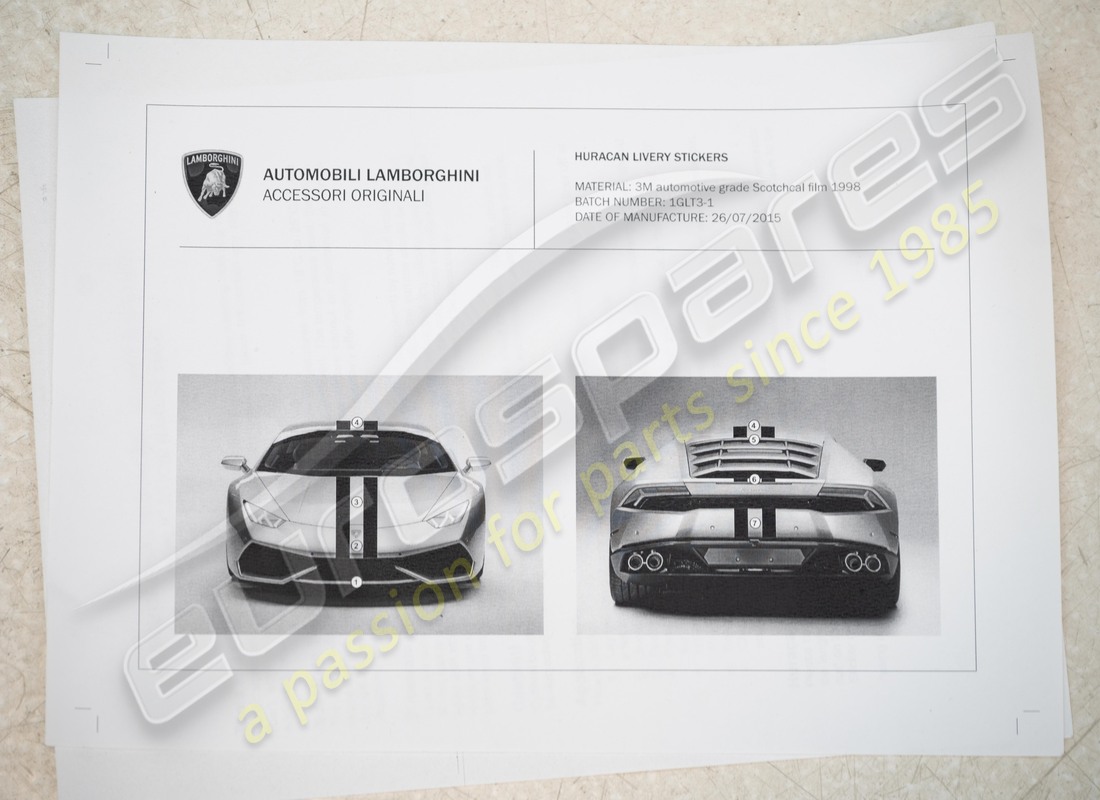 nuovo lamborghini kit estetico nero lucido per 62x. numero parte 4t0898820 (3)