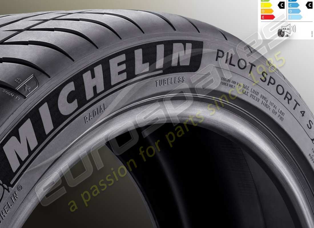 nuovo ferrari pneumatico posteriore estivo michelin pilot sport 4s k1, 305-35 zr20 (107y). numero parte 784514 (1)
