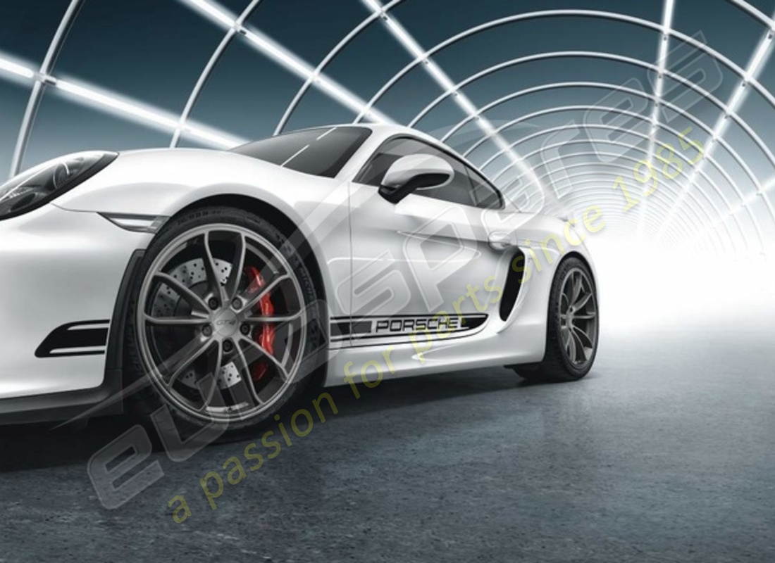 nuovo porsche 20-inch gt4 set di ruote - in platino (satinato-lucido). numero parte 98104460302 (2)