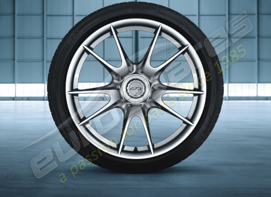 nuovo set di ruote porsche 19-inch gt3 ii. numero parte 99704460301 (1)