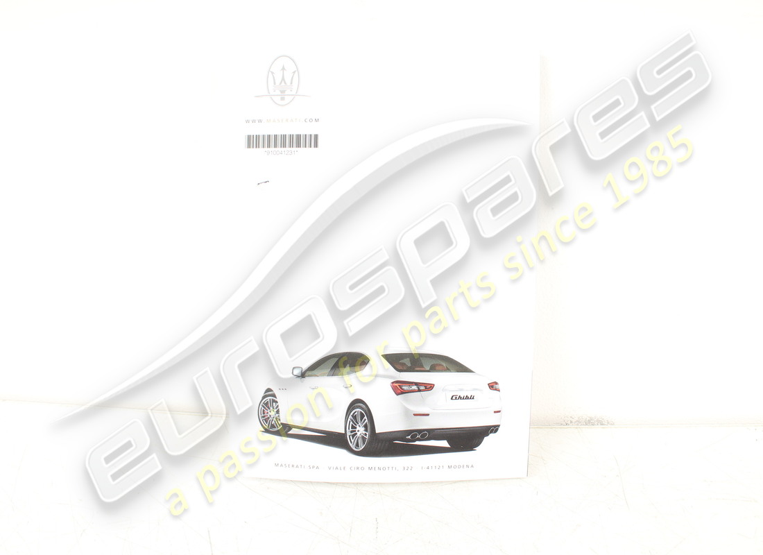 nuova maserati guida di riferimento rapido per auto it. numero parte 910041231 (2)