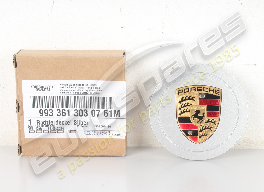 nuovo copriruota porsche - porsche cresto - d >>- mj 1996 argento. numero parte 9933613030761m (3)