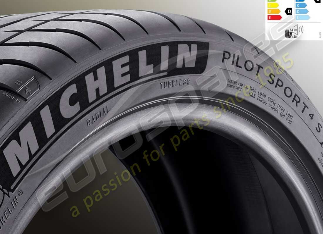 nuovo ferrari pneumatico posteriore estivo michelin pilot sport 4s, 285-35 zr20 (104y). numero parte 913734 (1)