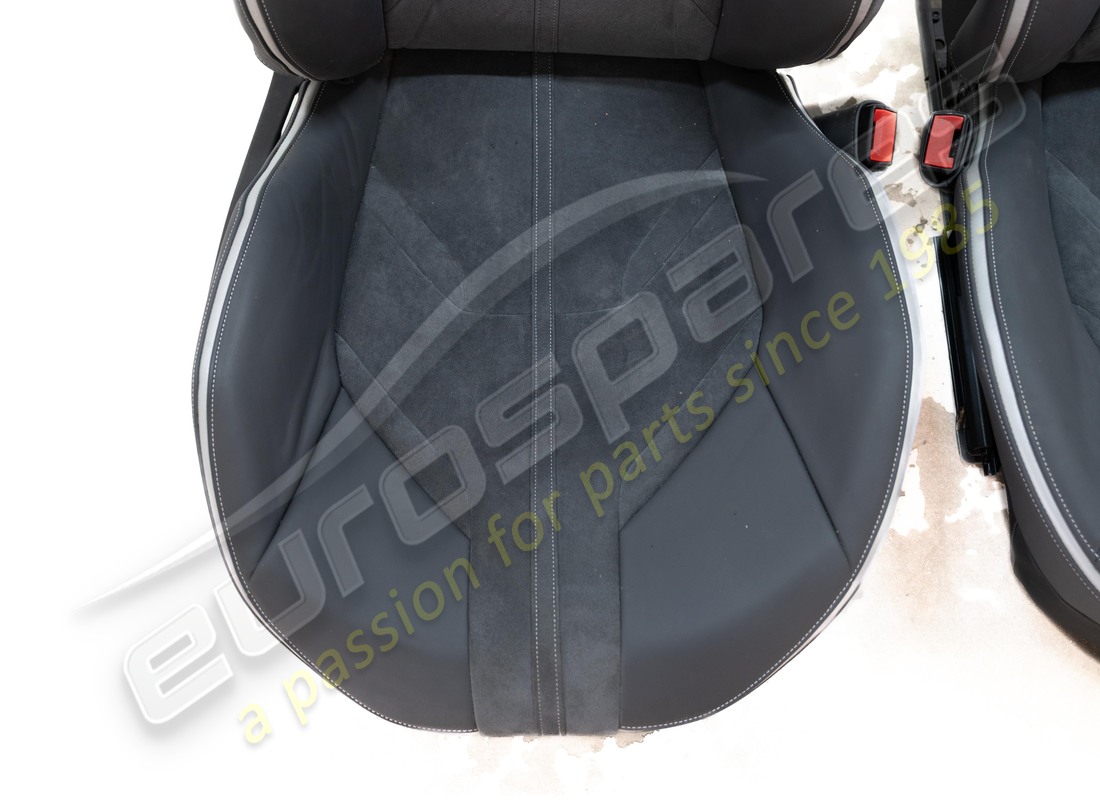 danneggiato ferrari completamente elettrico stile std posti a sedere con centrale in alcantara e cuscini in pelle, cavallo cucitura sul poggiatesta, numero parte eap1563082 (6)