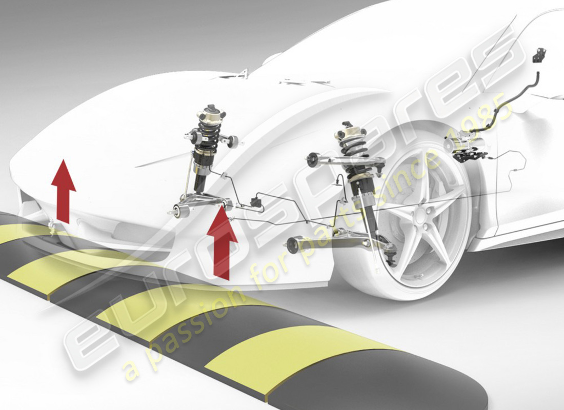 nuovo ferrari kit di sollevamento sospensione anteriore. numero parte 70002745 (1)