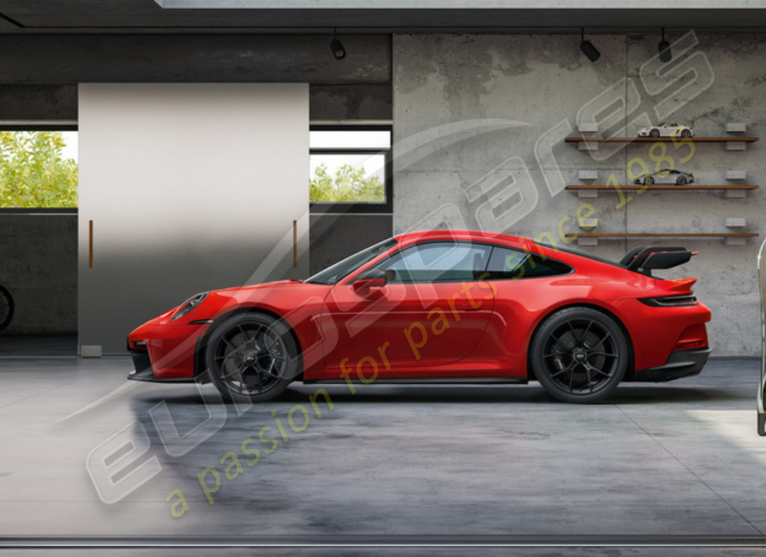 nuovo porsche set di 20/21-inch gt3 ruote - in nero. numero parte 992044680ca (2)
