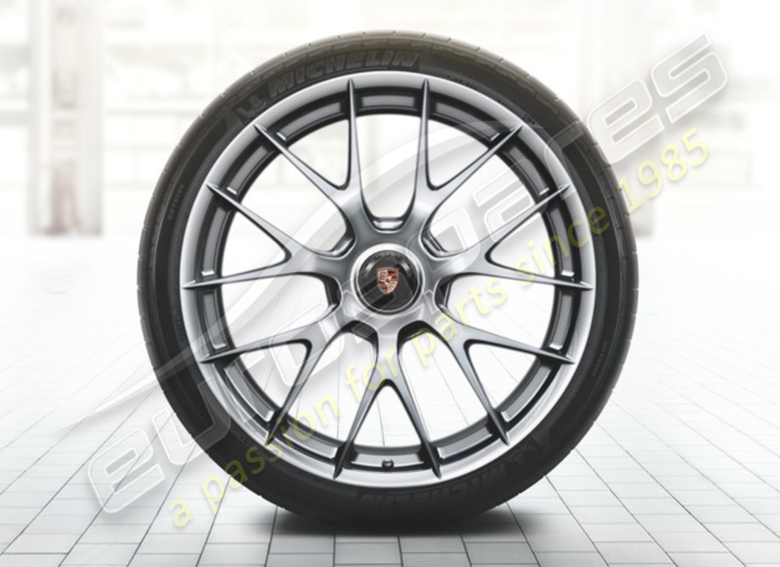 nuovo set di ruote e pneumatici estivi in magnesio da porsche 20/21 pollici. numero parte 91804460006 (1)