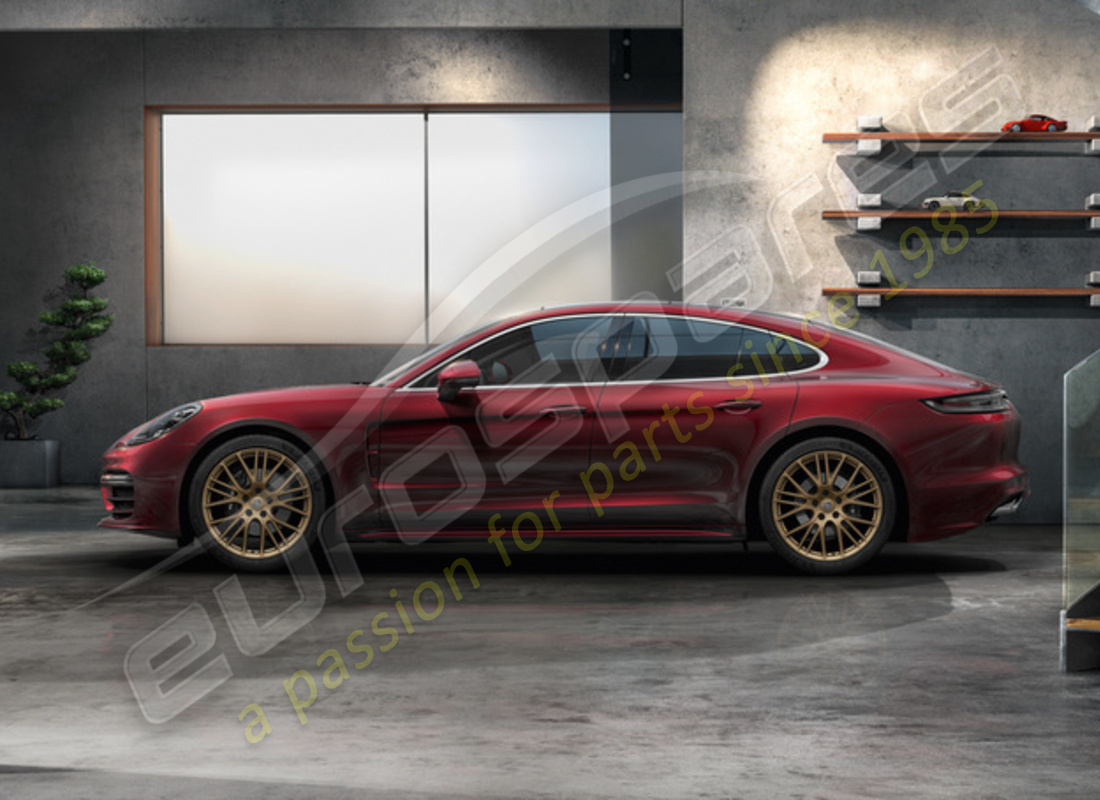 nuovo porsche 21-inch set ruote e pneumatici sportivi estivi dal design esclusivo - verniciati in aurum (satinato-lucido). numero parte 971044665r (2)