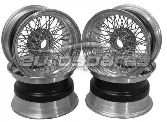 nuovo ferrari set ruote a raggi borrani 15 x 7.5 pollici codice articolo 700835