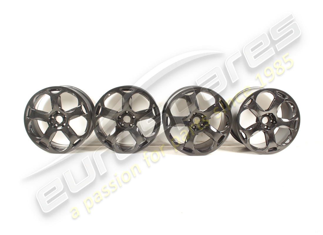 set di ruote cassiopea ricondizionate lamborghini in nero. numero parte eap1481291 (1)