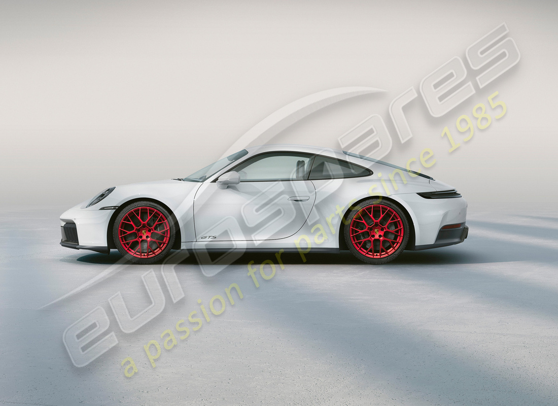 nuovo porsche 20/21-inch set ruote e pneumatici invernali rs spyder design, verniciati in rosso pyro. numero parte 992044631f (2)