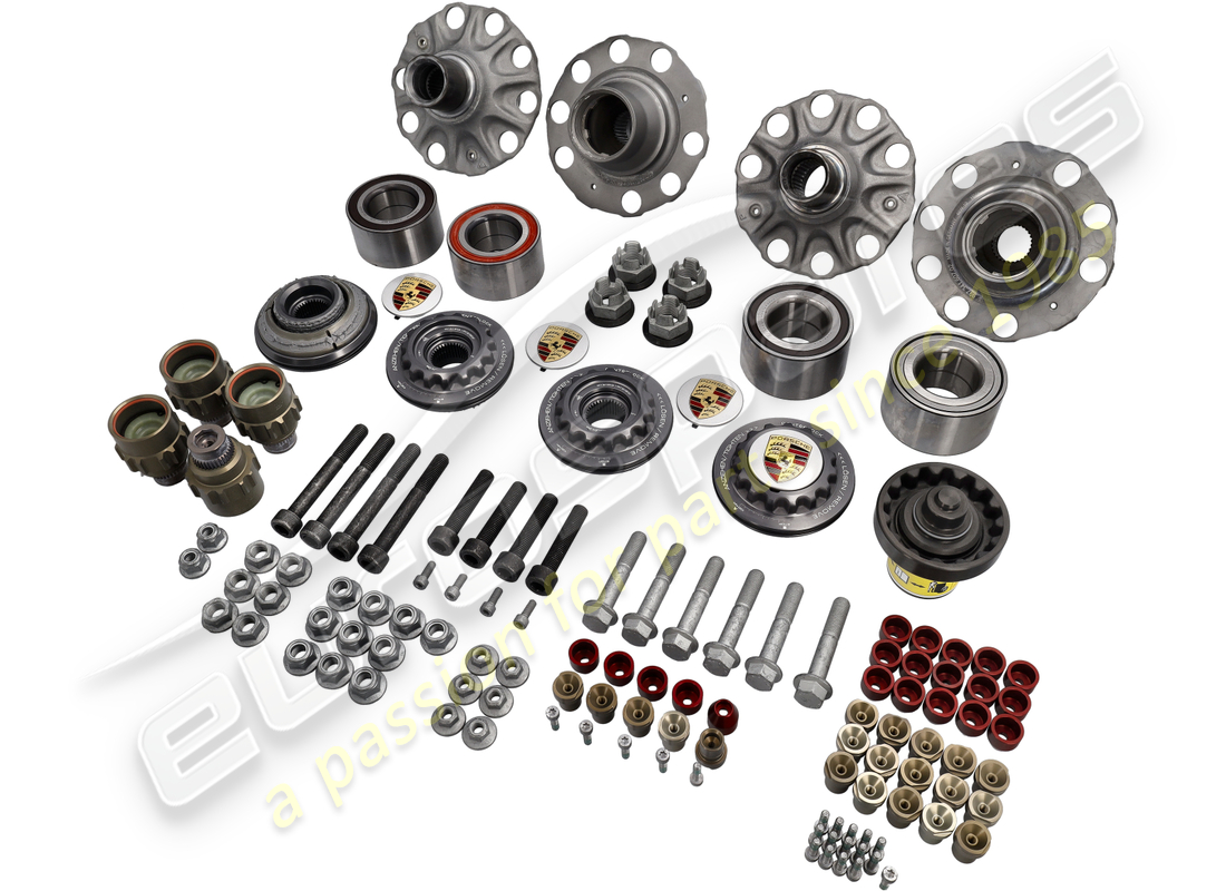 nuovo porsche bullone ruota con bloccaggio centralizzato, set dadi ruota. freno in ceramica pccb. numero parte 99704460299 (1)