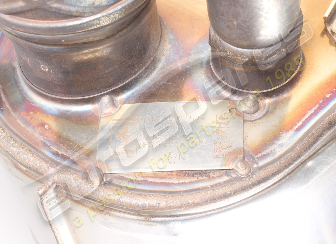 FERRARI SILENZIATORE POSTERIORE SX USATO. NUMERO PARTE 286596 (6) ferrari silenziatore posteriore sx usato. numero parte 286596 (6)