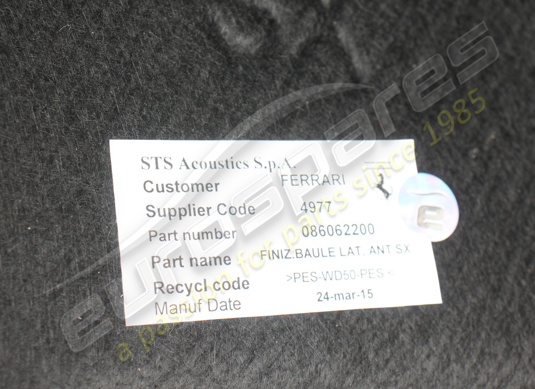 usato ferrari vano bagagli laterale sx. numero parte 86062200 (3)