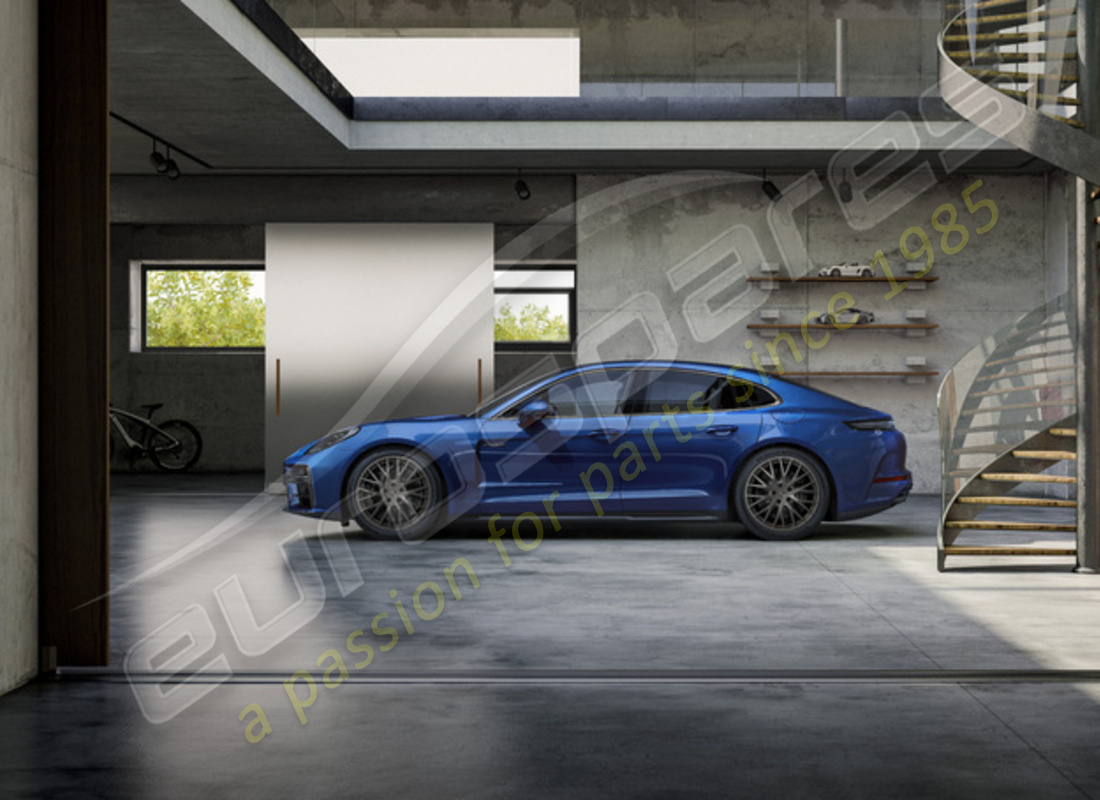nuovo porsche 21 pollici set ruote e pneumatici estivi dal design esclusivo - verniciati in turbonite. numero parte 976044660l (2)