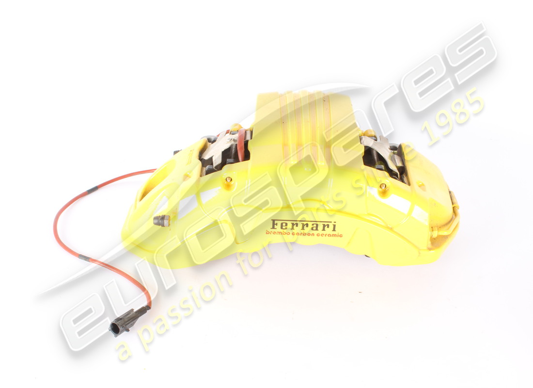 USATO Ferrari PINZA COMPLETA CARBONIO CERAMICA ANT.SX GIALLA . NUMERO PARTE 776910 (1)