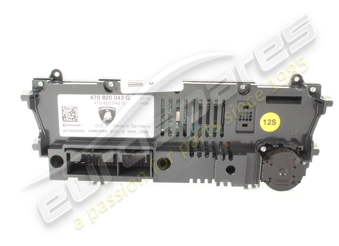 pannello di controllo e visualizzazione a/c lamborghini usato. numero parte 470820043g (4)