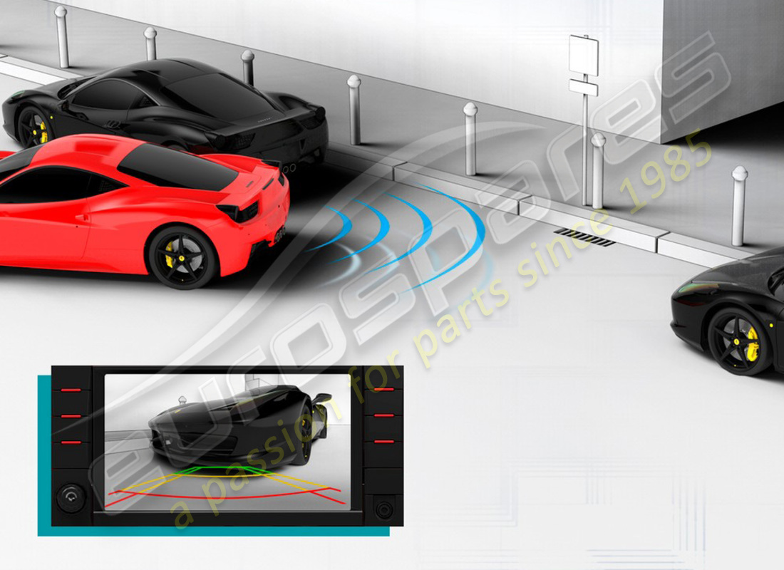 nuovo ferrari kit telecamera per parcheggio. numero parte 70002882 (1)