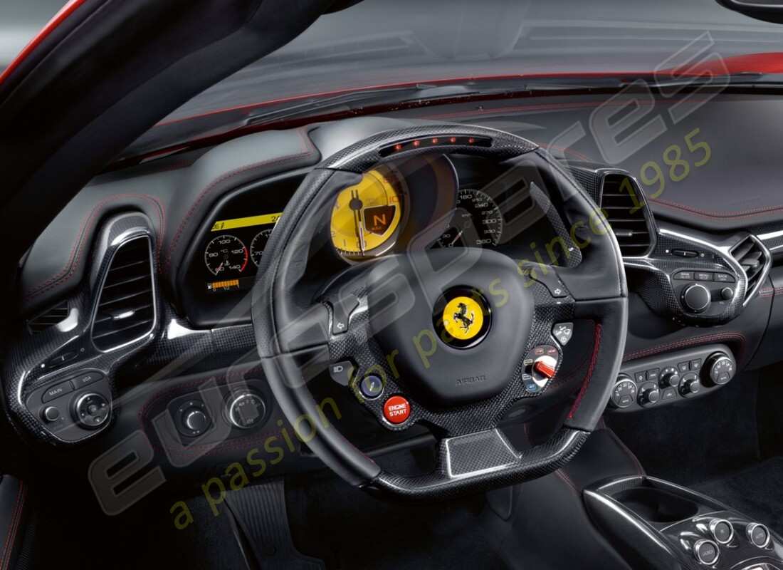 NUOVO Ferrari KIT INTERNI IN FIBRA DI CARBONIO, RHD . NUMERO PARTE 70002713 (1)