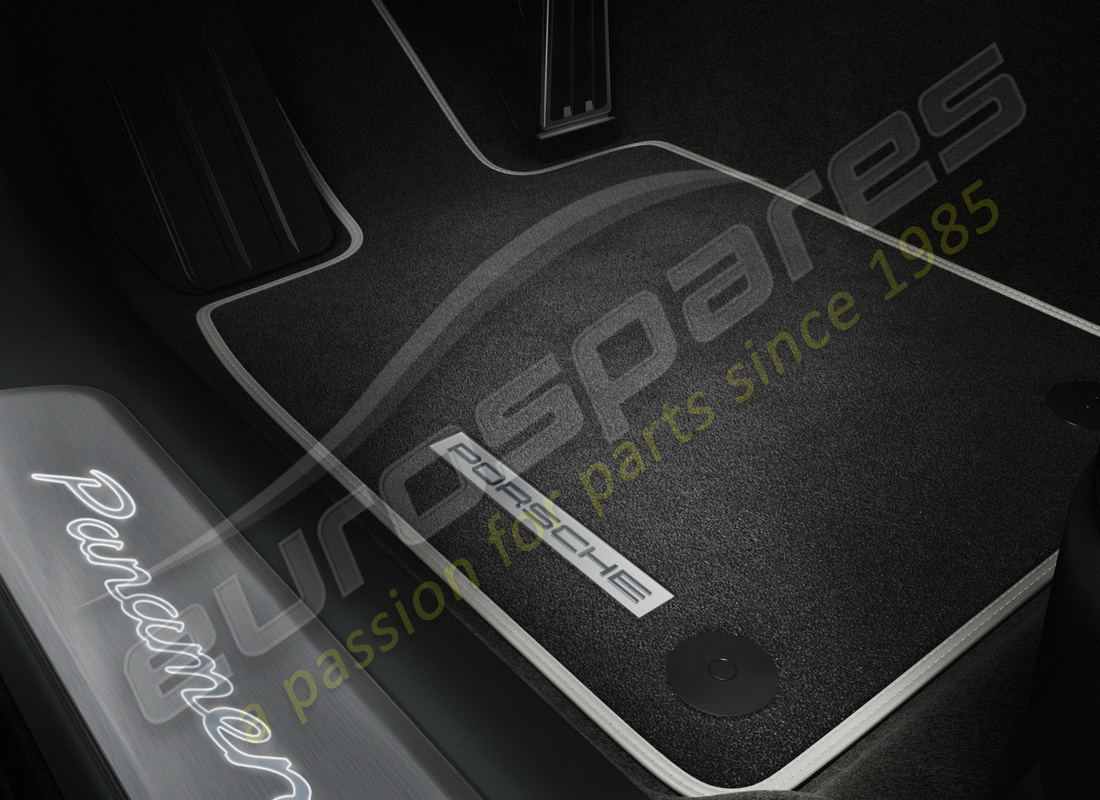 nuovo porsche personalizzato tappetini con rifiniture in pelle. numero parte 97104430200xxx (1)