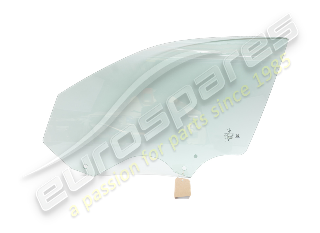 used maserati front lh door window glass. part number 670157149 (1)