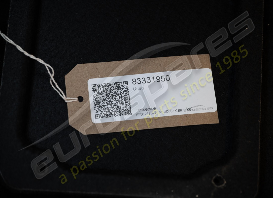 set completo di tappetini ferrari usati in nero. numero parte 83331950 (3)
