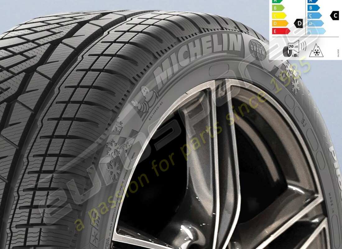 nuovo ferrari pneumatico invernale anteriore michelin pilot alpin pa4, 245-35 r20 (95w). numero parte 70004626 (1)