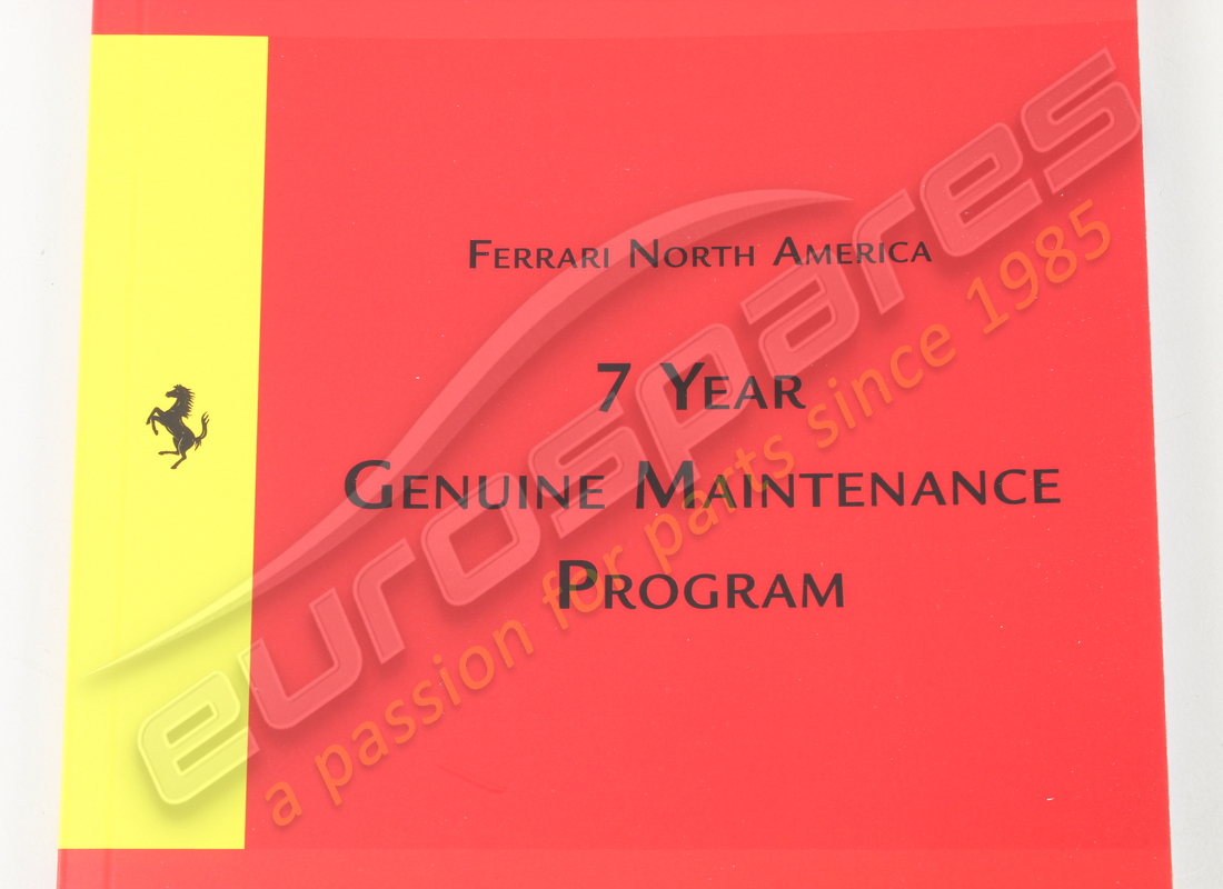 nuovo ferrari genuine manuale di manutenzione. numero parte 84545300 (2)
