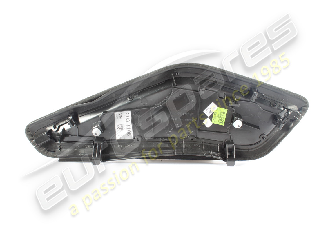 usato porsche rifinitura pannello laterale nero/argento. numero parte 992863304fqa0 (2)