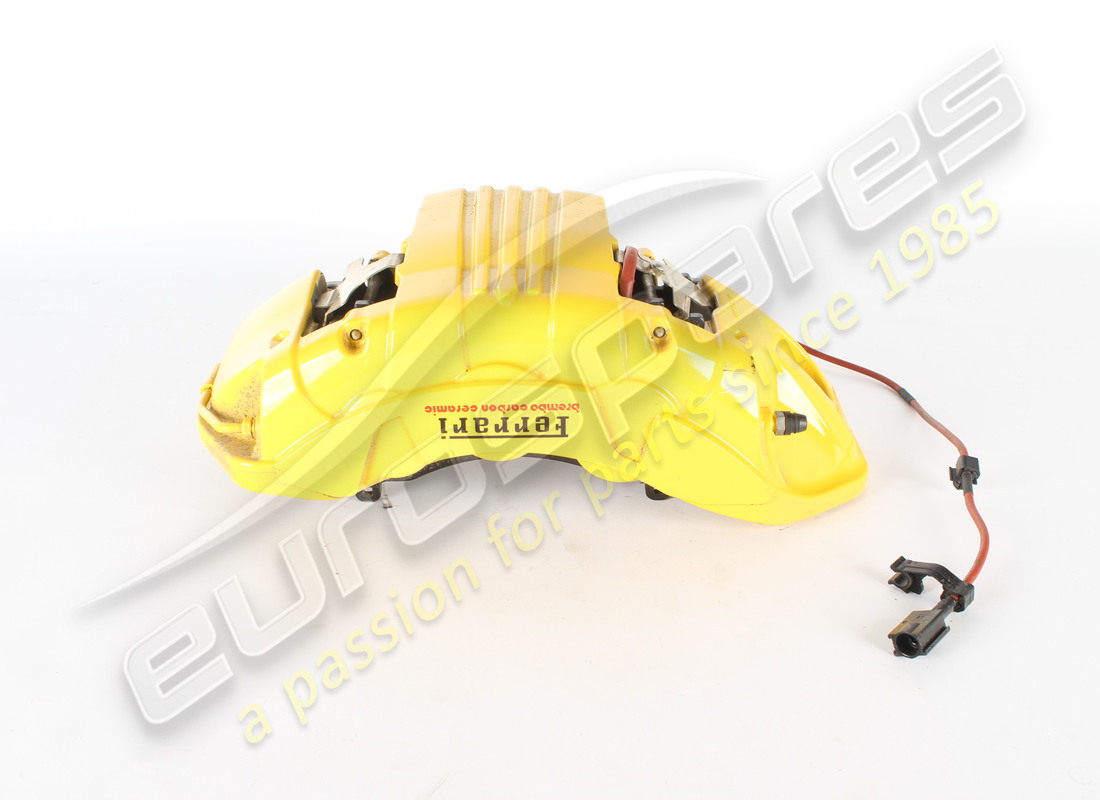usato ferrari pinza completa carbonio ceramica ant.dx gialla numero parte 776911 (2)