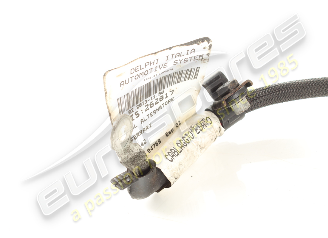 CAVO ALTERNATORE PER MOTORINO DI AVVIAMENTO USATO FERRARI. NUMERO PARTE 262817 (3) cavo alternatore per motorino di avviamento usato ferrari. numero parte 262817 (3)