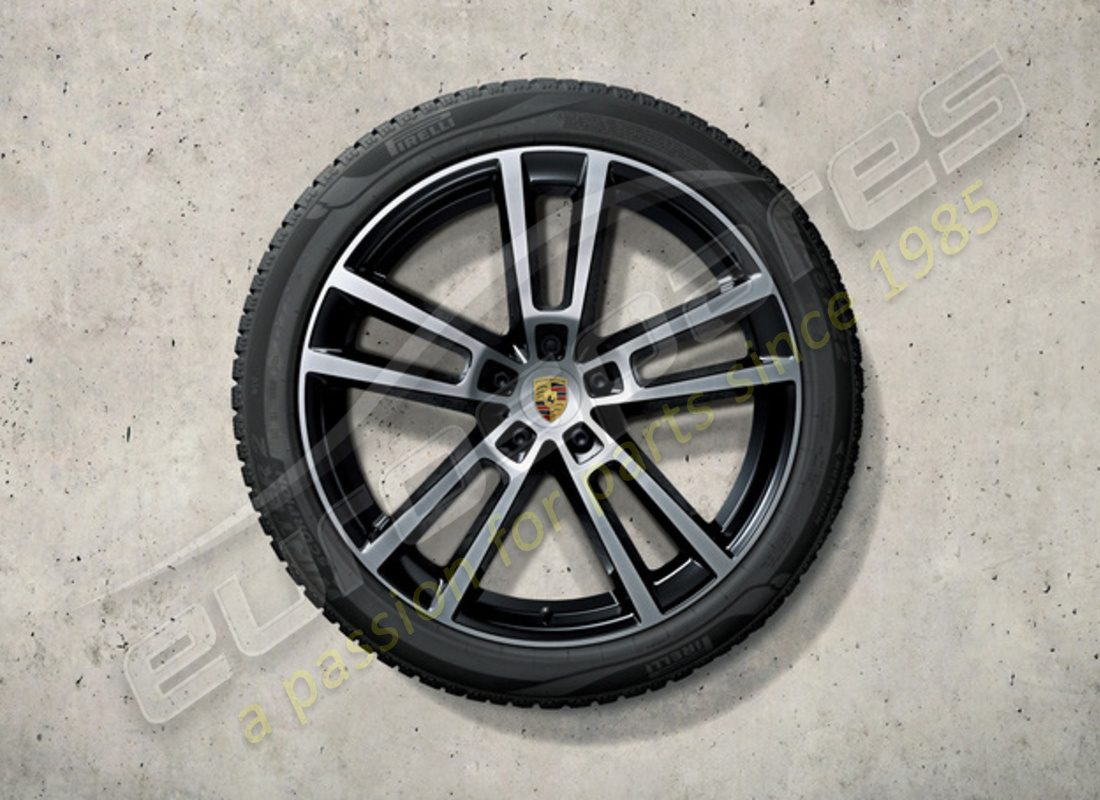 nuovo set di ruote e pneumatici invernali da porsche 22 pollici design sportivo. numero parte 9y0044603p (1)