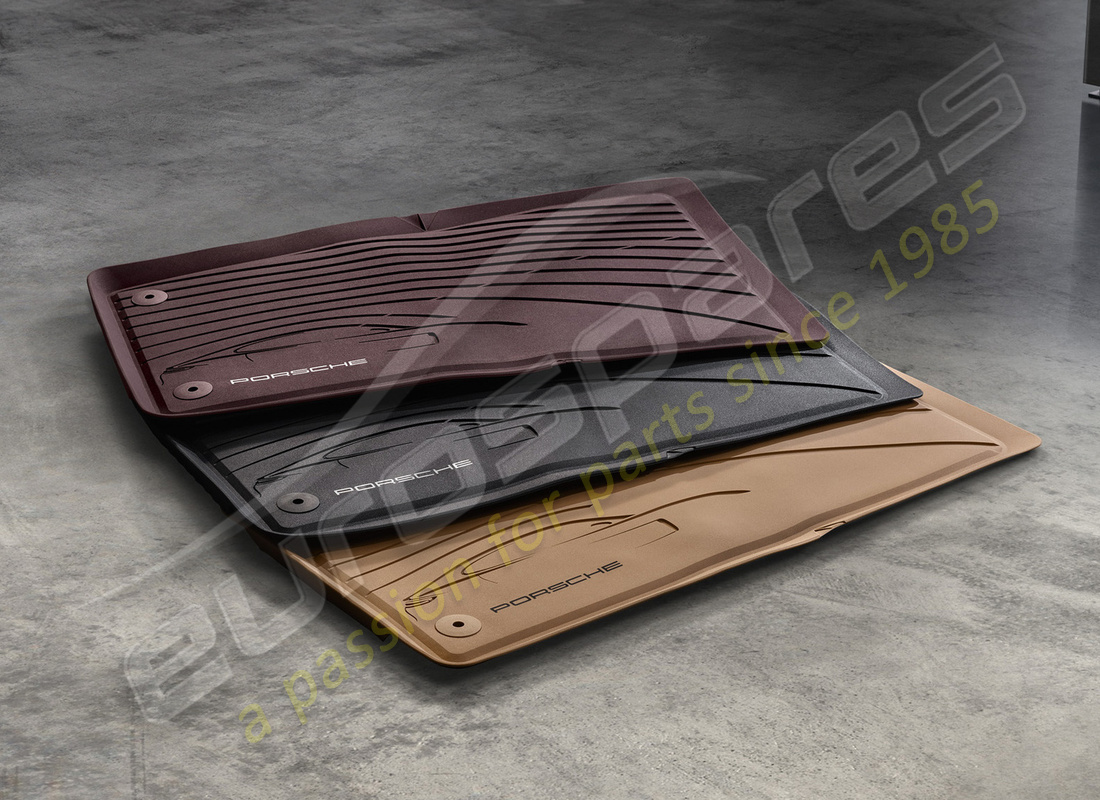 nuovo porsche per tutte le temperie tappetini, nero. numero parte 971044800a1e0 (2)
